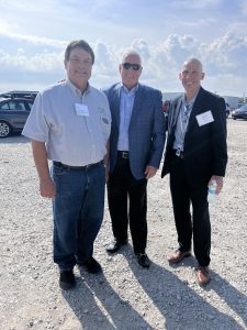 Phil Ramsey, Representative Pence, and Brian Douville (Bunge VP of Specialty Ingredients) at the Bunge Morristown Ground Breaking Ceremony