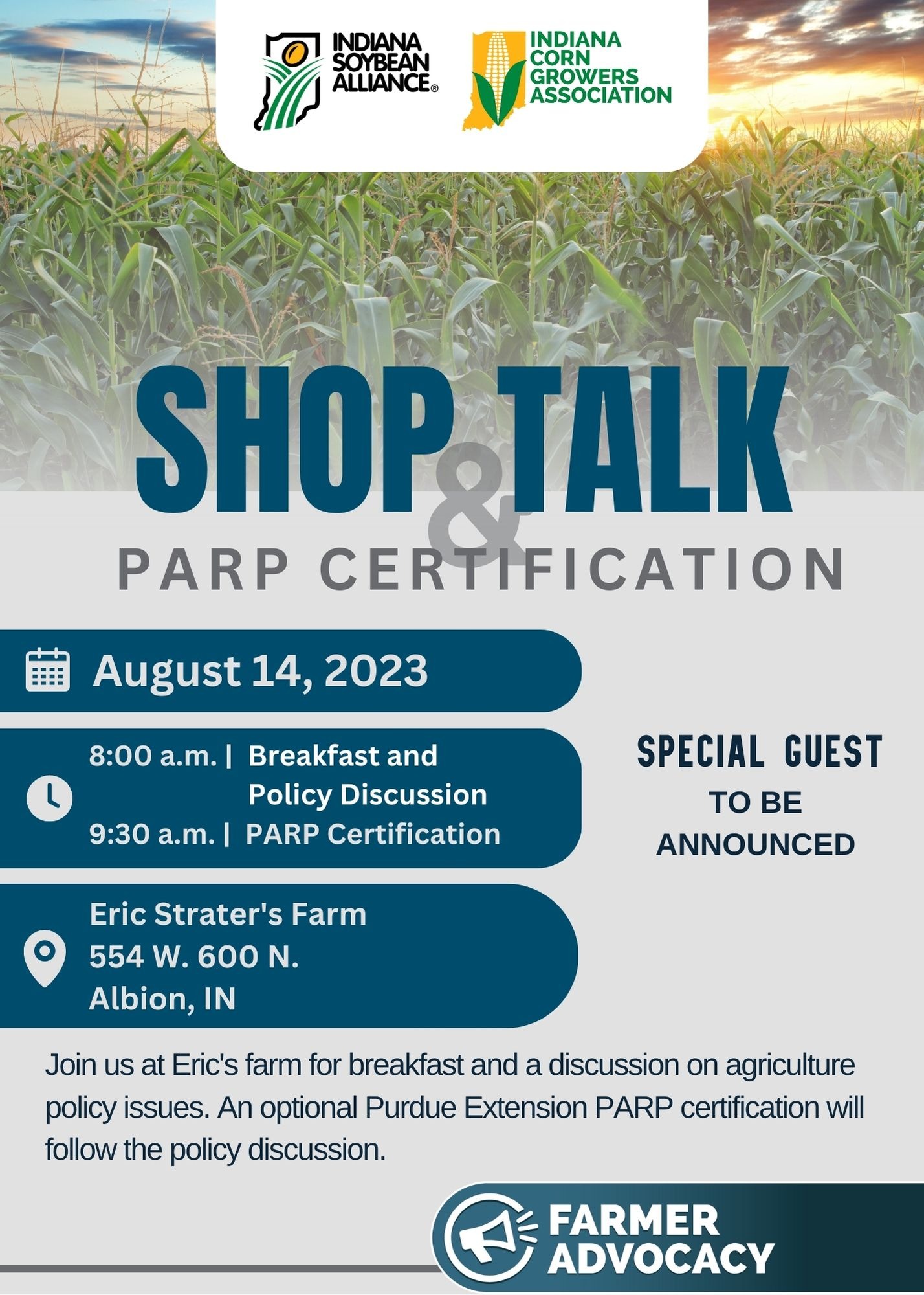 Aug 14th Shop Talk and PARP Certification