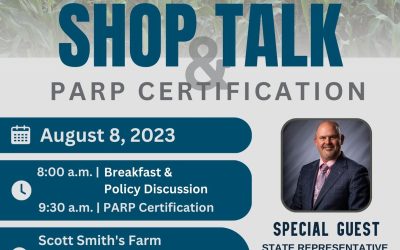Aug 8th Shop Talk and PARP Certification