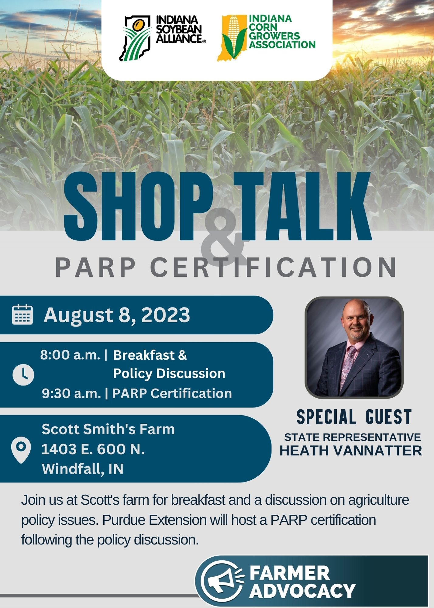Aug 8th Shop Talk and PARP Certification